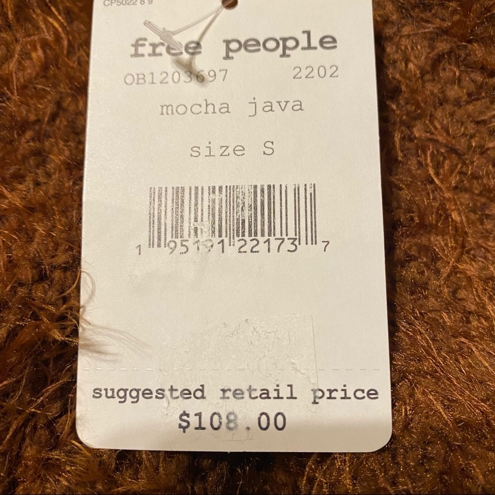 Free People Fuzzy V-Neck Sweater NWT - Picture 10 of 14